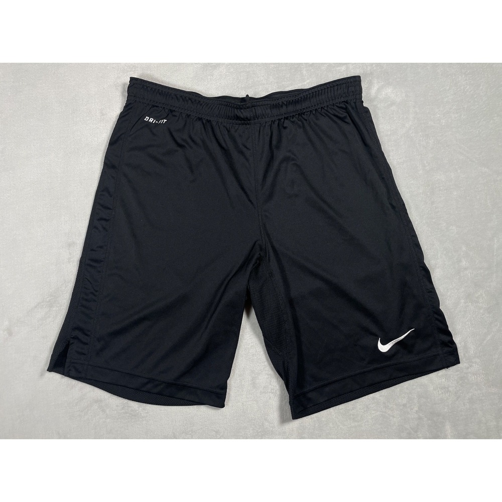Nike Dri-FIT Running Shorts Men Medium Black Lined Zip Pocket Swoosh
